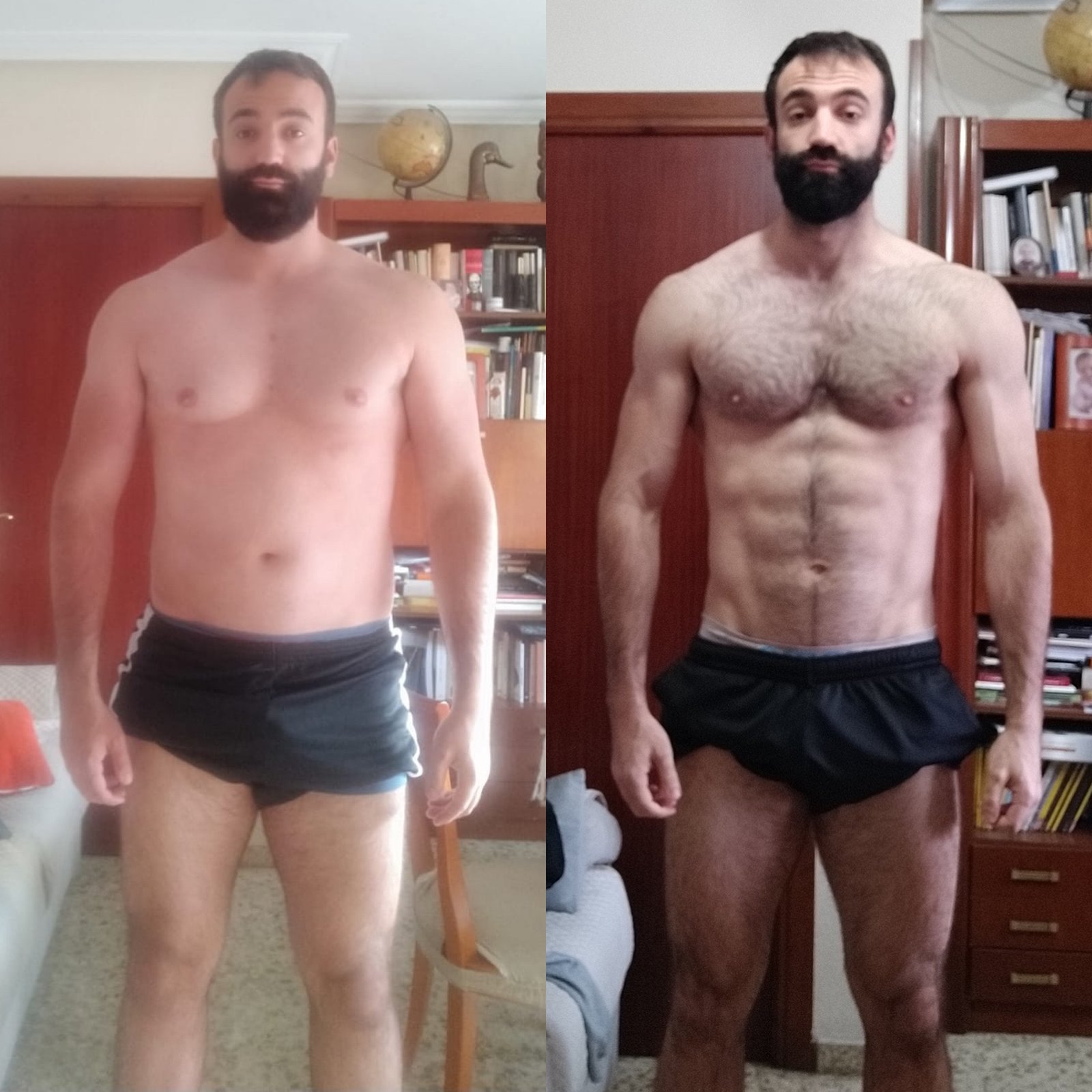 Resultados de plan de entrenamiento: antes y después Alfredo 32 años