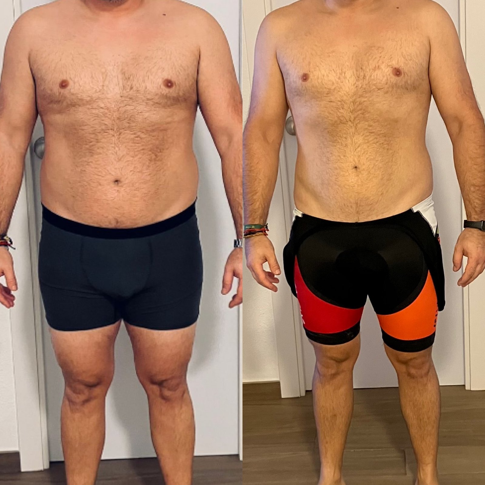 Resultados de plan de entrenamiento: antes y después Antonio 40 años