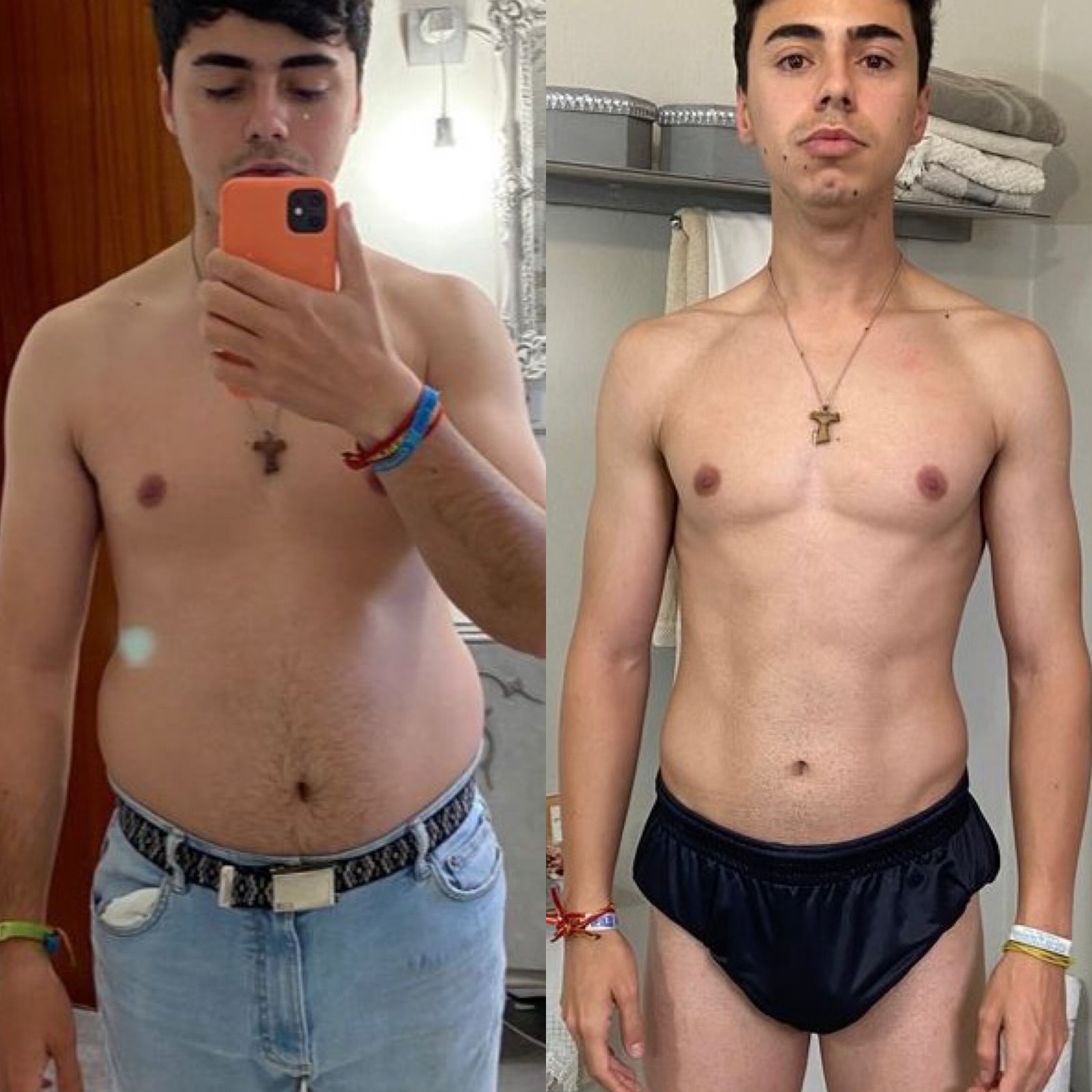 Resultados de plan de entrenamiento: antes y después Sergio 28 años